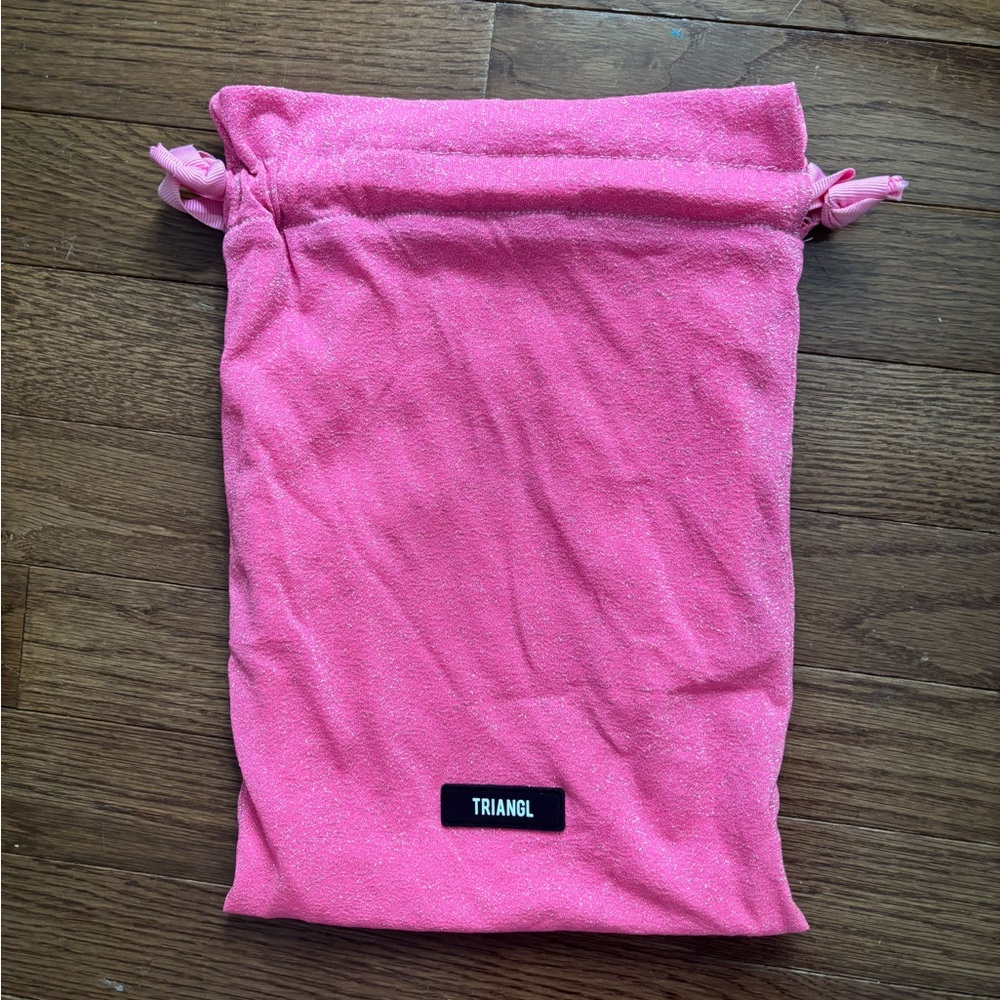 triangl swimwear Pink Drawstring Travel Pouch